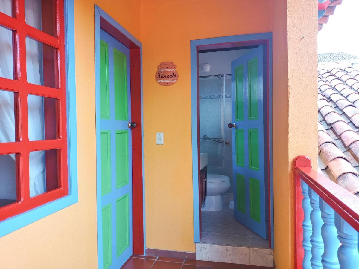 Casona 1865 Hotel Ráquira Buitenkant foto
